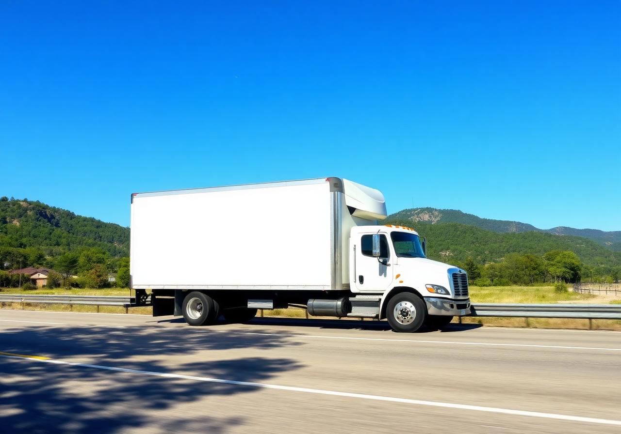 Ramzco moving truck on an Oklahoma highway